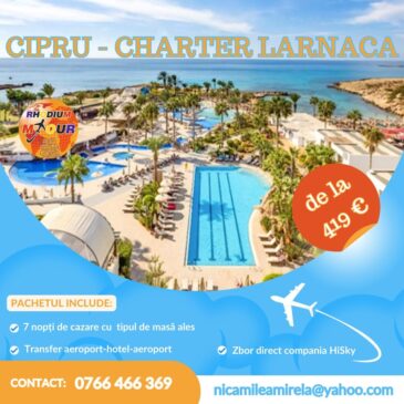 CIPRU – pachete de la 419 €/persoană!